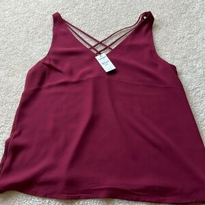 Express Maroon top in XS